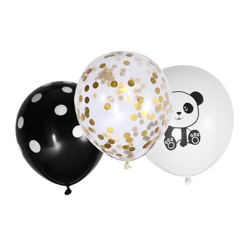 VOSAREA 1 Satz Panda-ballon Schöne Panda-luftballons Tierballons Hochzeitsballons Paillettenballons Luftballons Für Hochzeitsfeiern Panda- -dusche- Partyballons Emulsion von VOSAREA