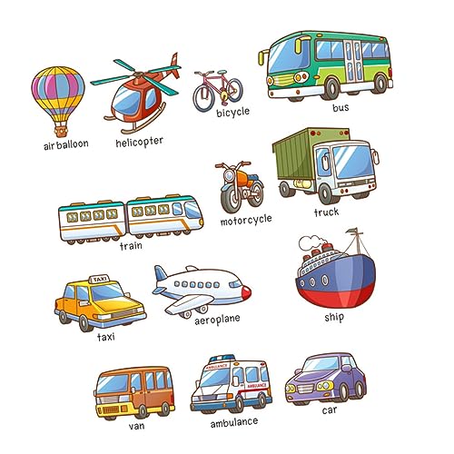 VOSAREA 1 Satz Wandaufkleber für den Transport Alphabet-Wandtattoos Wandtattoos für Kinder kinderzimmer wanddeko wandpolsterung kinderzimmer Wandaufkleber für Raumaufkleber PVC von VOSAREA