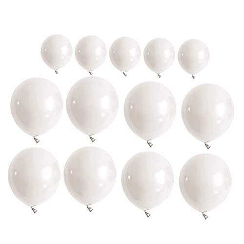 VOSAREA 1 Set Party Ballon Dekoration Beige Cremefarbene Luftballons Ballon Für Partywand Weiße Ballondusche Weiße Ballons Kastanienbraune Ballons Weiße Luftballons von VOSAREA