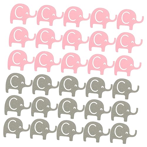 VOSAREA 100 Stück Elefanten Dekoration Elefanten Dekoration Mädchen Babyparty Konfetti Für Tische Papier Mädchen Elefant Mittelstück von VOSAREA