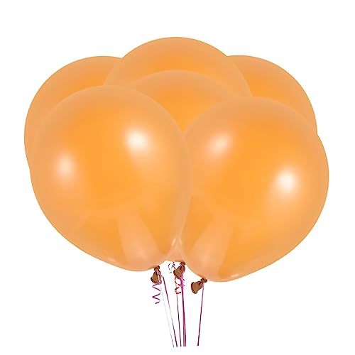 VOSAREA 100St Sepia-Ballon Festivalballons Partyballons Feiern Luftballons ' party balloons hochzeitslaken balongas hochzeitsdeko Partydekorationsballon Hochzeitsballons Emulsion Brown von VOSAREA