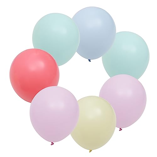 VOSAREA 120 Stück Hochzeitsballons Dekorationen Pastellballons Große Ballons Buntes Ballonbogen Set Bunte Partydekorationen Macaron Luftballons Girlande Geburtstagsballons von VOSAREA