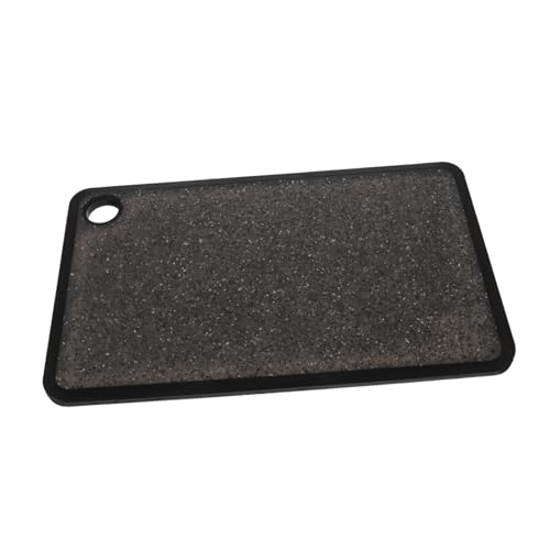 VOSAREA 1Stk Hackbrett -Schneidebrett Obsttabletts Gemüse Schneidebrett Gemüsefach cutting mat cutting boards Schneidebrett für Obst Hackklotz für zu Hause pp Black Wiederverwendbar von VOSAREA