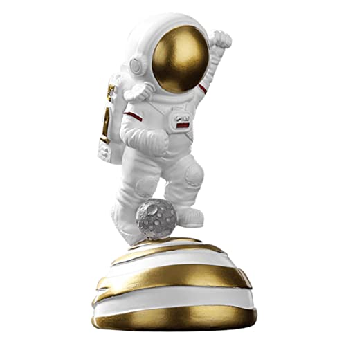 VOSAREA Astronautenspielzeug Tretende Mini-Statue Kunstharz Schreibtisch-Statue für Bürodekoration von VOSAREA