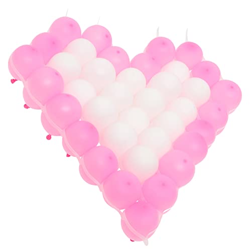 VOSAREA 2 Sets Hochzeits Herzballons Rosa Blumengirlande Ballongirlande Rosa Ballons Ballon Hochzeitsdekorationen Für Zeremonie Rote Ballons Hochzeitsgirlande Rosa Ballons Aus von VOSAREA