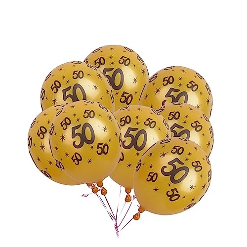 VOSAREA 20 Stück 12 Geburtstagsdekorationen Luftballons für Geburtstagsfeiern Geburtstagsparty-Zubehör zahlenluftballons zahlen ballon zahlen luftballon Geburtstag Luftballons Golden von VOSAREA