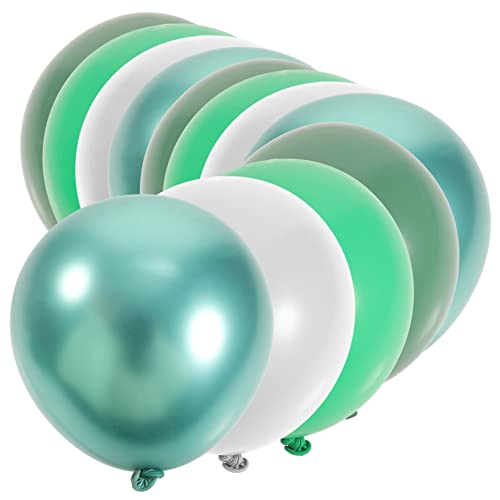 VOSAREA 20St Grünes Ballon-Set Ballongas luftballons gasballon green balloons Requisiten für Partyballons Wald-Geburtstagsparty-Dekorationen Party-Layout-Ballons Feiertagsballons Emulsion von VOSAREA