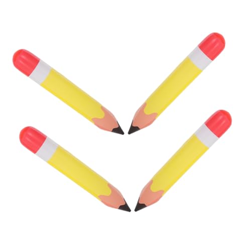 VOSAREA 4 Stück Aufblasbarer Bleistift Aufblasbare Requisiten Für Den Schulanfang Aufblasbarer Buntstift Als Partygeschenk Bleistiftdekorationen Für Das Klassenzimmer Pvc Yellow von VOSAREA