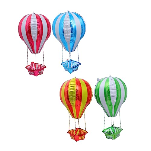 VOSAREA 4 Stück Ballon Aufblasbare Ballons Folie Heißluft Aluminiumfolie von VOSAREA