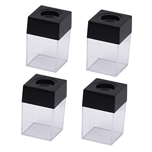 VOSAREA 4 Teilige Box Büroklammer Fass Papierhalter Für Schreibtisch Desktop Organizer Schreibtisch Büroklammer Organizer Große Haarspangen Büroklammer Binder Clip von VOSAREA