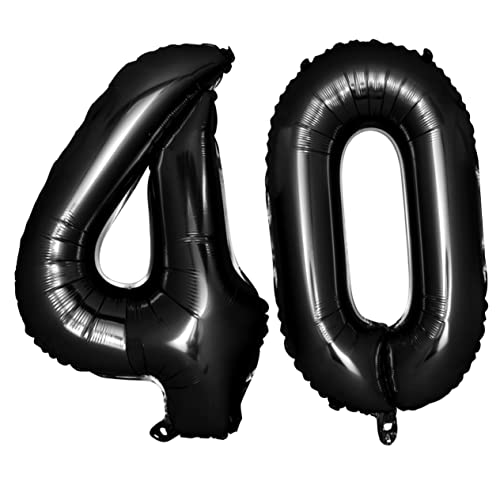 VOSAREA Schwarze Zahlenballons Für Jubiläumsfeiern Jumbo Folienballons Für Geburtstagsdeko Und Partys Pro Packung Ideal Für 90 Jubiläum von VOSAREA