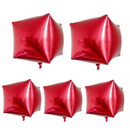 VOSAREA 5 Stück 24 Aluminiumfolienballons Partyballons Ballongröße Duschballons Goldene Zahlenballons Goldene Ballons Geburtstagsballons Partyzubehör Klare Ballons 4D Ballons von VOSAREA