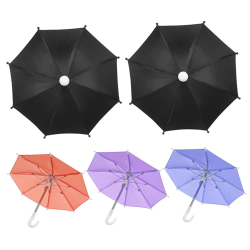 VOSAREA 5 Stück Regenschirm Modell Puppenzubehör Mini Regenschirme Unbrella Mini Puppenschirm Dekoration Mini Regenschirm Spielzeug Deckendekoration Kinder von VOSAREA