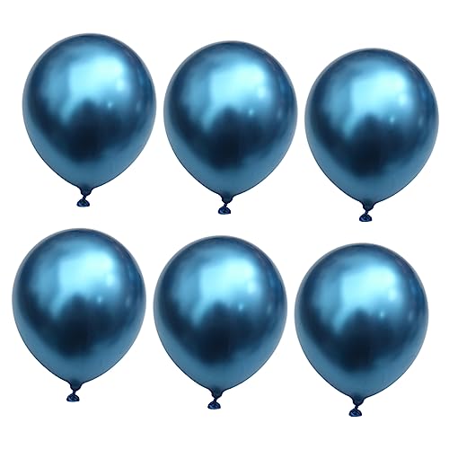 VOSAREA 50 Stück Hochzeitsballon Hochzeitsdekoration für Tische Ballballons Zahlenballons Mini Luftpumpe Party hochzeitslaken hochzeitsbingo Latexballon Geburtstagsballon Blue von VOSAREA