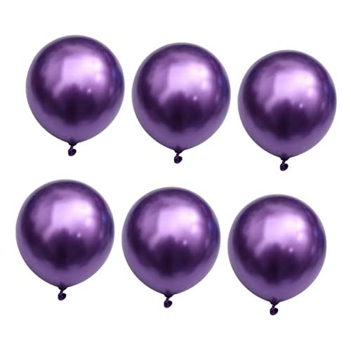 VOSAREA 50 Stück Party-latexballon Grüner Ballon Königsblaue Luftballons Ballonbogen-kit Lochballons Für Partytüten Ballonpumpe Ballonbogenstreifen Golddekor Ballonstäbchen Violett von VOSAREA