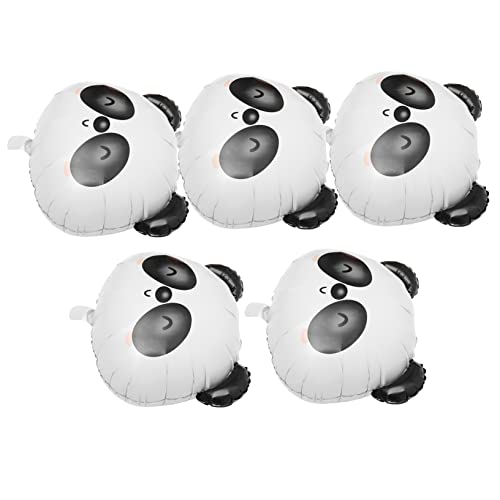 VOSAREA 5St Panda-Ballon Dschungel-Party- Dekorationen für Partyballons tierluftballone tier luftballons Tierballon Cartoon-Panda-aufblasbare Luftballons Neuheit Ballon Aluminiumfolie von VOSAREA