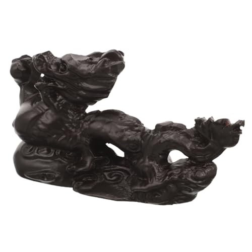 VOSAREA Chinesische Tierkreiszeichen Tiere Aus Holz Chinesische Tierkreiszeichen Figur Zarte Tisch Drachen Statue Tisch Drachen Ornament von VOSAREA