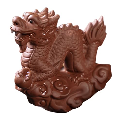 VOSAREA Drachen Ornamente Chinesische Neue Jahr Dekoration Zisha Statue Figurine Feng Shui von VOSAREA