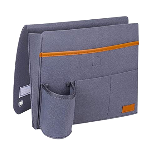 VOSAREA Filz-Aufbewahrung tasche Bettaufbewahrungsorganisator aus Filz Nachttischhalter Bettkopfteil magazine holder brillenbox Armlehnen-Organizer Tasche für Armlehnentaschen Filzstoff von VOSAREA