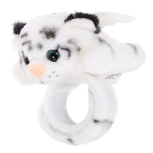 VOSAREA Fliegender Weißer Tiger Armband Tiger Kuscheltiere Spielzeug Gefülltes Schlagarmband Plüsch Schlagarmband Plüsch Schlagband Niedliches Schlagarmband von VOSAREA