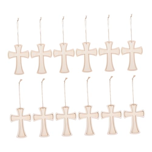 VOSAREA Holzkreuz Anhänger Für Weihnachtsbäume - Unlackierte Holzornamente Zum Basteln - Perfekte Religiöse Dekoration in Großpackung Für Kreative Projekte Und Festliche Anlässe VOSAREA Holzkreuz Anhänger Für Weihnachtsbäume - Unlackierte Holzornamente Zum Basteln - Perfekte Religiöse Dekoration in Großpackung Für Kreative Projekte Und Festliche Anlässe von VOSAREA