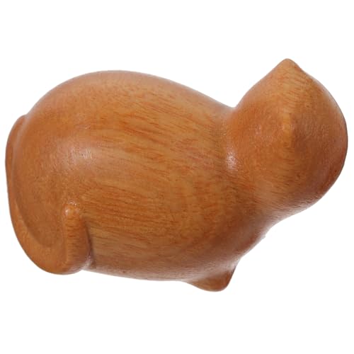 VOSAREA Katzenschmuck Selber Machen Plüsch Schmuck Für Zu Hause Katzenspielzeug Wohnaccessoires Katzenfiguren Kleine Katze Katzenverzierung Heimische Tierstatue Katzendekore Holz von VOSAREA