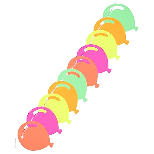 VOSAREA Lustige Banner Papierdekorationen Beleuchtete Girlande Neon Dekorationen Hängende Banner Ballonbogen Dekoration Neon Glühen Partyzubehör Neon Ballon Girlande Hawaiianische von VOSAREA