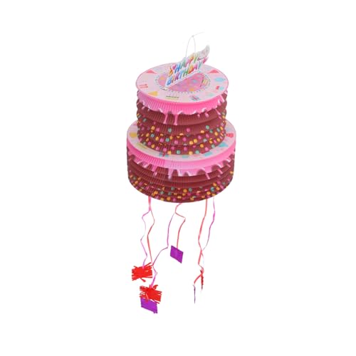 VOSAREA Mini Piñata Geburtstagsdekoration Mit Zugschnur Für Jungen Alles Zum Geburtstagskuchen Bunter Pinata Kuchen Große Pinata Festival Feier Pinata Kuchen von VOSAREA