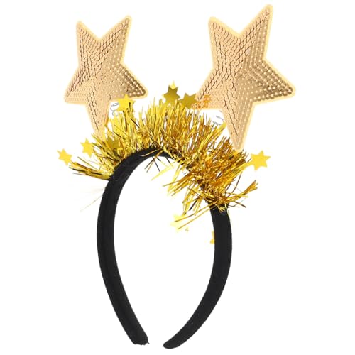 VOSAREA Pentagramm Stirnband Geburtstagsdekoration Für Mädchen Mädchen Stirnband Stirnbänder Für Damenhaar Kopfbandana Haar Accessoires Für Mädchen Mädchen Stirnbänder Vliesstoff von VOSAREA