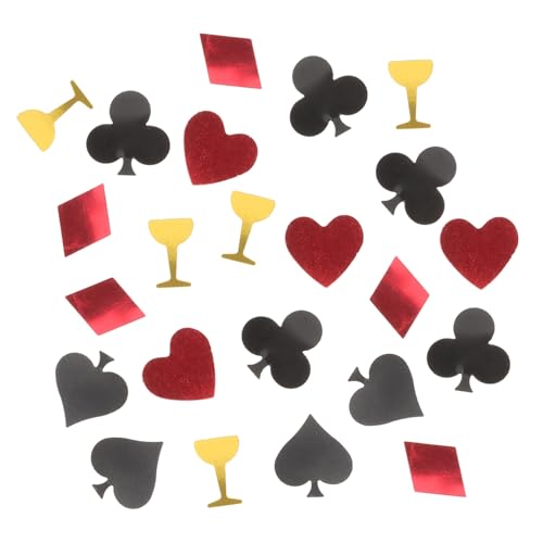 VOSAREA Poker Themenparty Konfetti 15g Deko Aus Buntem Für Poker Nacht Geburtstag Festival Und Hochzeiten Perfekte Tischdekoration Für Las Vegas Party von VOSAREA