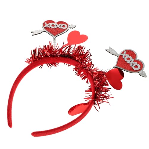 VOSAREA Valentine Cupid Zubehör-set Für Damen, Herz-stirnband, Rotes Herz-flügel-stirnband Für Valentinstag, Party Und Hochzeit von VOSAREA