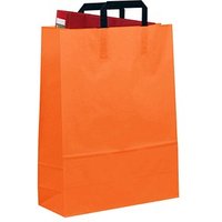 50 VP Papier-Tragetaschen Topcraft orange 32,0 x 42,0 cm von VP