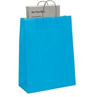 50 VP Papier-Tragetaschen Toptwist aquamarin 24,0 x 31,0 cm von VP