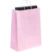 50 VP Papier-Tragetaschen Toptwist pink 32,0 x 42,0 cm von VP