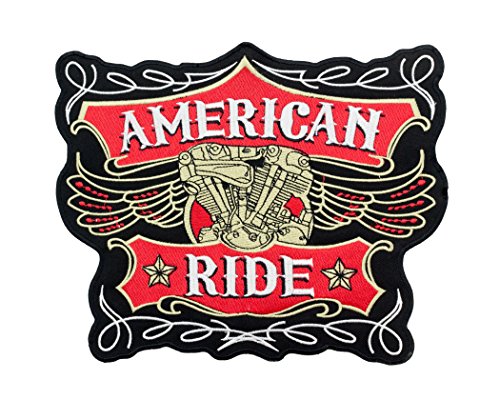 American Ride Patch Center Iron on Patches for Biker Vest or Jacket von VP