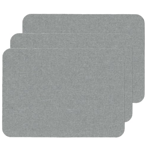 3 Stück Flicken Selbstklebend Stoff,Klebeflicken für Textilien Leinenstoff Reparatur Patches Grau Self-Adhesive Selbstklebende Stoffe für Möbel,Leinen-Kissen,Autositze,Sofa Zelt Möbel (20x28cm) von VPB