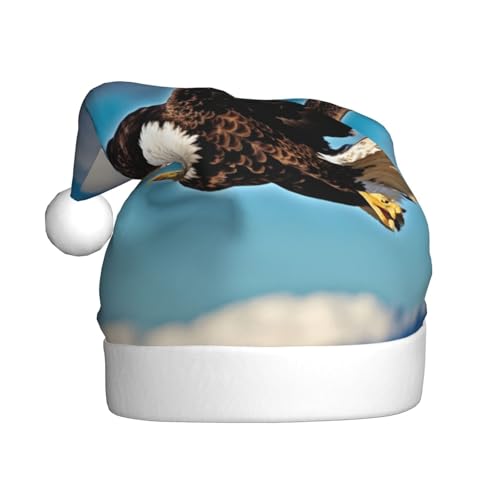 VPPUR Weihnachtsmütze mit fliegendem Adler-Druck, für Erwachsene, Weihnachtsfeier, Erwachsene, Weihnachtsfeier, Outdoor-Hut von VPPUR