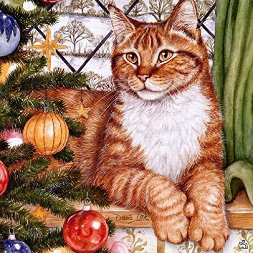 VRLMUOTF Diamond Painting Kleine Bilder Katze Katzen Tiere 30X40Cm Für Wohnzimmer- Und Schlafzimmerwanddekoration Diy 5D Diamond Painting Kits Für Erwachsene Und Kinder von VRLMUOTF