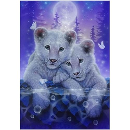 VRLMUOTF Diamond Painting Set Erwachsene Tiger Tiere 40X60Cm Für Geburtstage Und Feiertage Für Wohnzimmer- Und Schlafzimmerwanddekoration Diy Diamond Painting Kits Für Kinder Und Erwachsene von VRLMUOTF