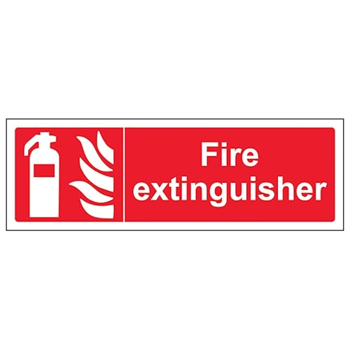 V Safety Feuerlöscher – Querformat, 600 x 200 mm, 2 mm Hartplastik-Sicherheitsschild V Safety Feuerlöscher – Querformat, 600 x 200 mm, 2 mm Hartplastik-Sicherheitsschild von VSafety