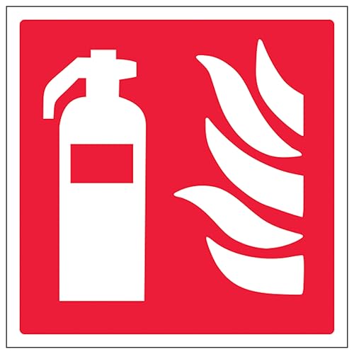V Safety Feuerlöscher-Symbol, 200 x 200 mm, leuchtet im Dunkeln, 1 mm, Hartplastik-Sicherheitsschild V Safety Feuerlöscher-Symbol, 200 x 200 mm, leuchtet im Dunkeln, 1 mm, Hartplastik-Sicherheitsschild von VSafety