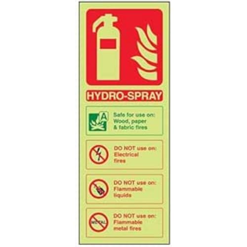 vsafety 11009 ac-g Feuerlöscher Schild, "Hydro Spray ID," Glow in the Dark 1 mm Kunststoff, Portrait, 75 mm x 200 mm x 200 mm, grün/rot vsafety 11009 ac-g Feuerlöscher Schild, "Hydro Spray ID," Glow in the Dark 1 mm Kunststoff, Portrait, 75 mm x 200 mm x 200 mm, grün/rot von VSafety