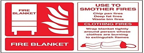 vsafety 11020 AR Decke S ID Feuerlöscher Schild, selbstklebendes Vinyl, Landschaft, 200 mm x 150 mm von VSafety