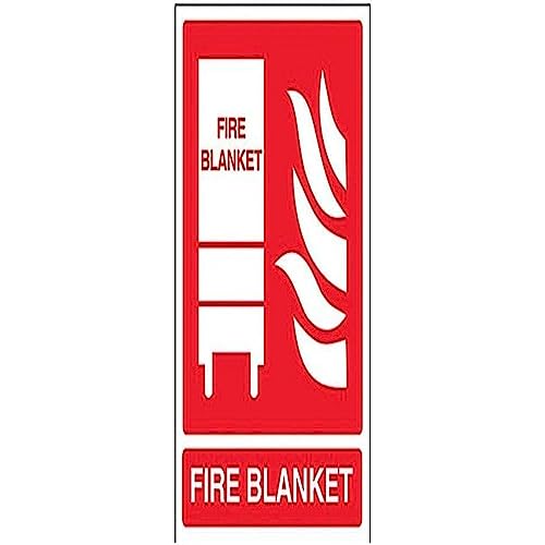 vsafety 11034 an-s Feuerlöscher Schild, Fire, selbstklebend, Hochformat, 150 mm x 200 mm x 200 mm, rot von VSafety