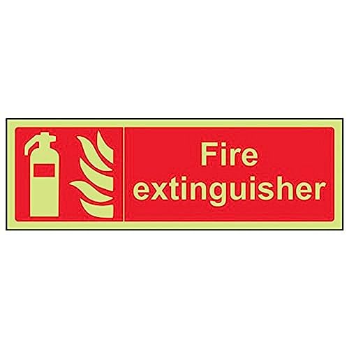 vsafety 13024 ax-g "FEUERLÖSCHER" Sign, Landschaft, 300 mm x 100 mm (3 Stück) von VSafety