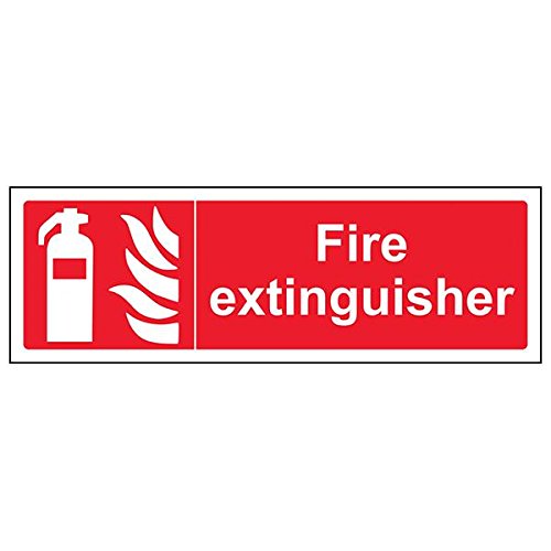 vsafety 13024 ax-s "FEUERLÖSCHER" Sign, Landschaft, 300 mm x 100 mm (3 Stück) von VSafety