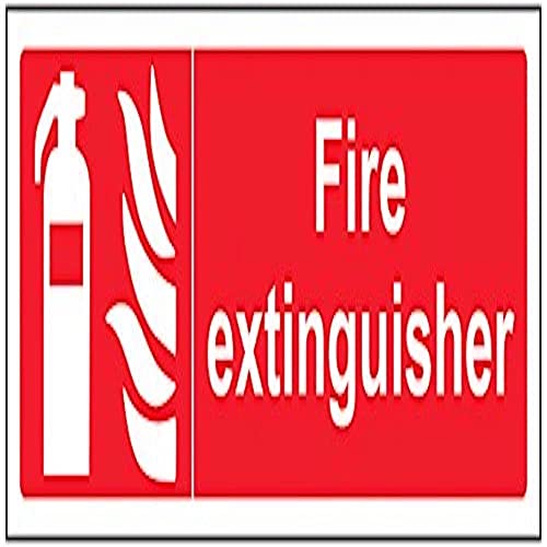 vsafety 13024 ax-s Feuerlöscher Equipment Zeichen, selbstklebendes Vinyl, Landschaft, 300 mm x 100 mm von VSafety