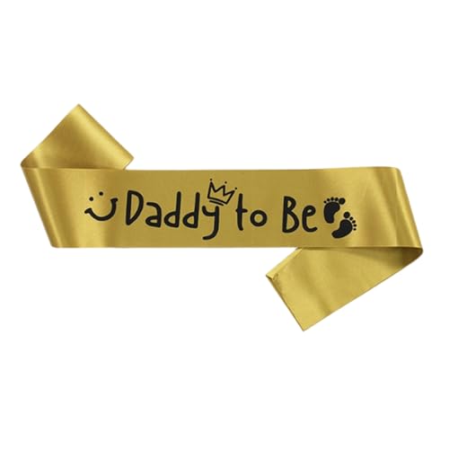 VUIUYOIES Satin Schärpe für EIN weiches Tragegefühl und eine einfache Reinigung. „Have Fun Be“ Satin Schärpe für Hochzeit, Party, Team Geschenk, Schwarzes Gold, Typ9, 30 Zoll von VUIUYOIES