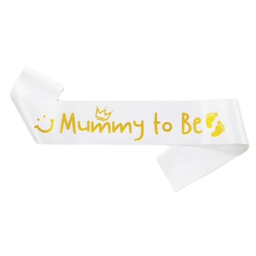 VUIUYOIES Satin Schärpe für EIN weiches Tragegefühl und eine einfache Reinigung. „Have Fun Be“ Satin Schärpe für Hochzeit, Party, Team Geschenk, Weißgold, Typ2, 30 Zoll von VUIUYOIES