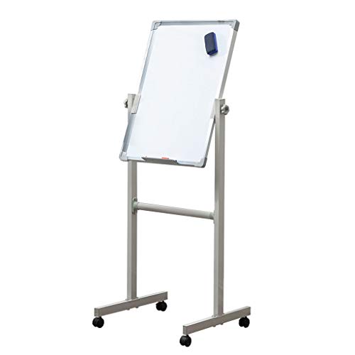 VVGAOLM Whiteboard, trocken abwischbar, mit Ständer, Staffelei, magnetisch, doppelseitig, Schreibtafel, Größe 50 x 70 cm von VVGAOLM